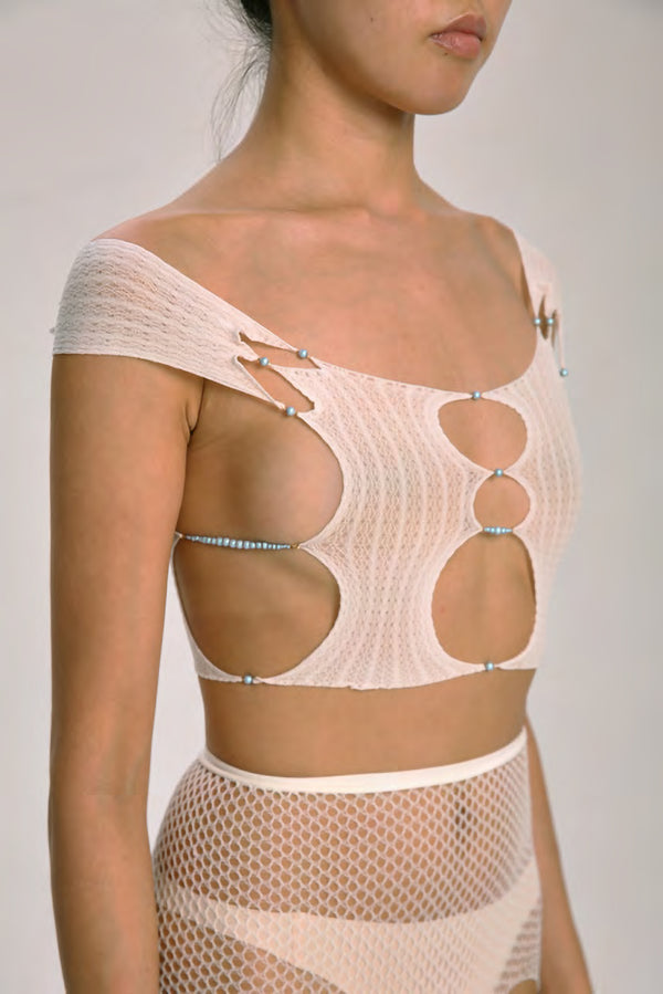 RUI boat neck vest SS21-R008 VAPOR